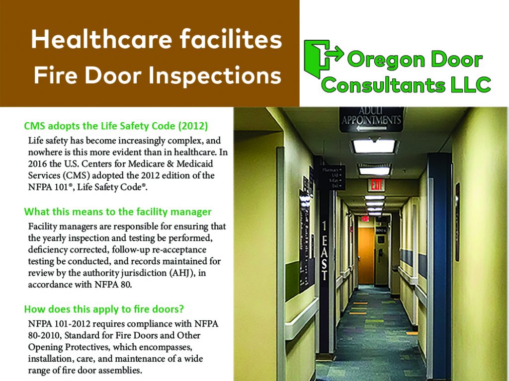 Healthcare facilities Fire Door Inspections 